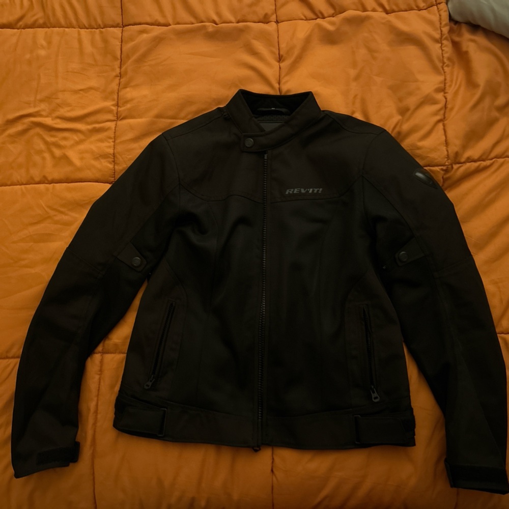 Black motorcycle jacket